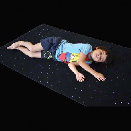 Alfombra sensorial de fibra óptica