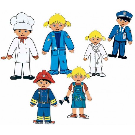 Tanya y bruno vestimentas profesiones