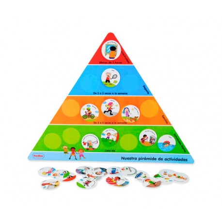Pirámide de actividades h 46 cm