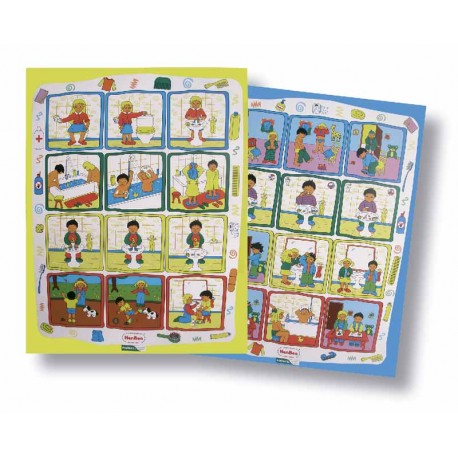 Láminas de secuencias de higiene