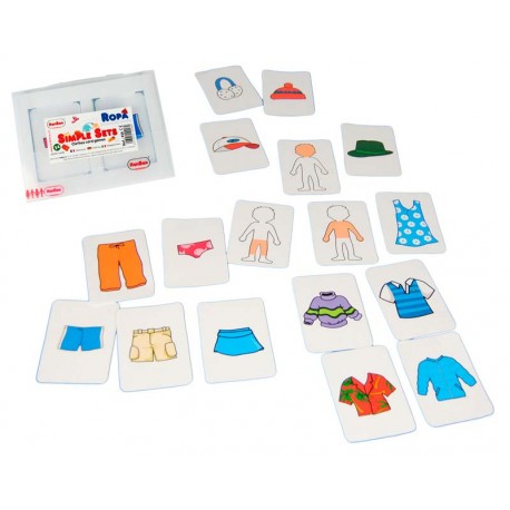 Tarjetas de ropa 24 fichas