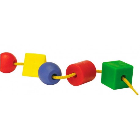 Formas ensartables con cordones 100 piezas