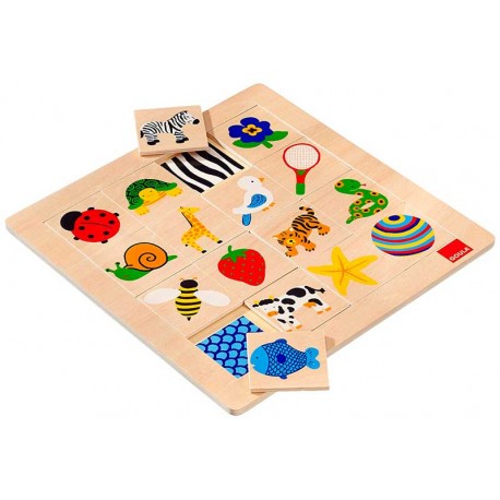 Puzzle conceptual madera 16 piezas
