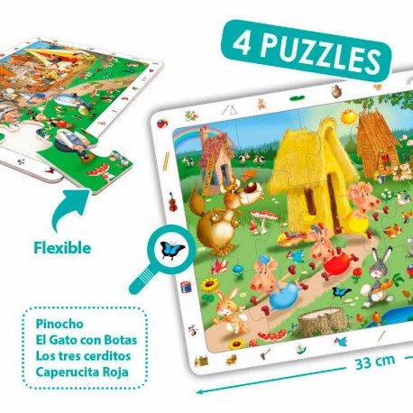 Puzzles cartón 15 piezas observación