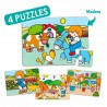 Puzzles madera 15 piezas Zaro