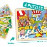 Puzzles madera 24 piezas tiempo libre