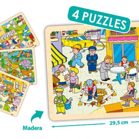 Puzzles madera 24 piezas lugares
