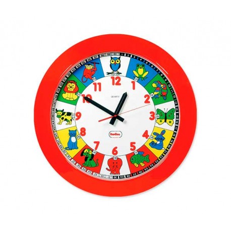 Reloj didáctico animales