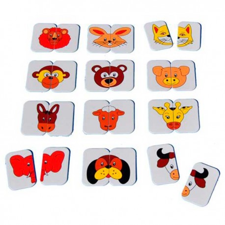 Caras de simetría animales