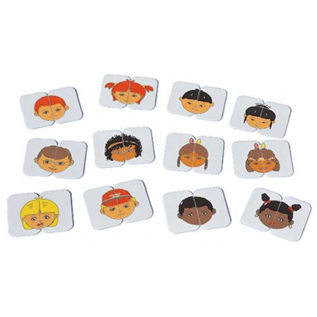 Caras de simetría niños