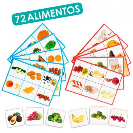 Conjunto asociación 72 alimentos