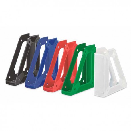 10 revisteros unicolor plástico opaco