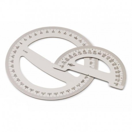 Reglas semicirculares aluminio