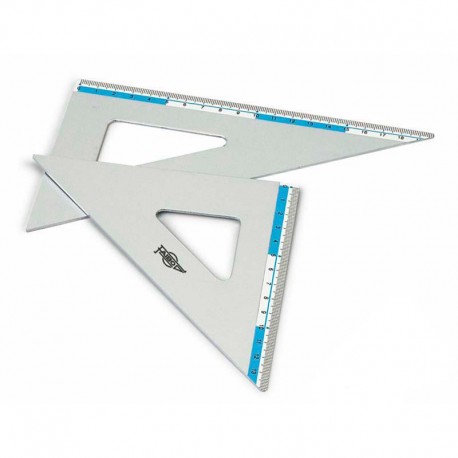 Escuadras 45º aluminio L 26 cm