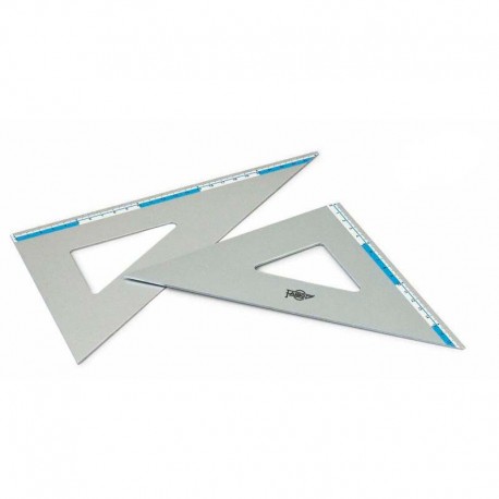Cartabones 60º aluminio L 26 cm
