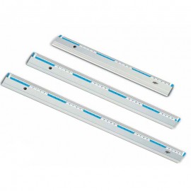 Reglas aluminio con goma 50 cm