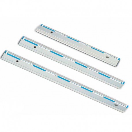Reglas aluminio con goma 15 cm