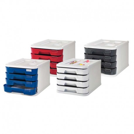 Cajones colores de plástico