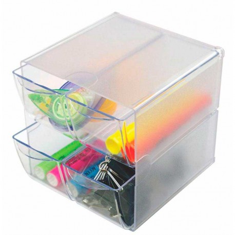 Organizador plástico 4 cajones