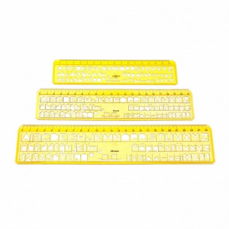 Plantillas y reglas letras de rotular