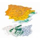 Mapas de España traslúcidos