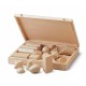 Conjunto 25 cuerpos geométricos madera
