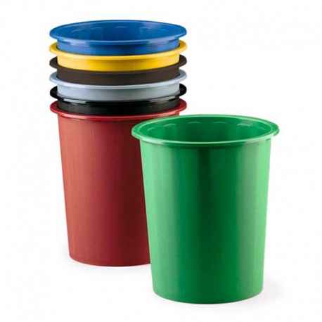 Papeleras colores plástico