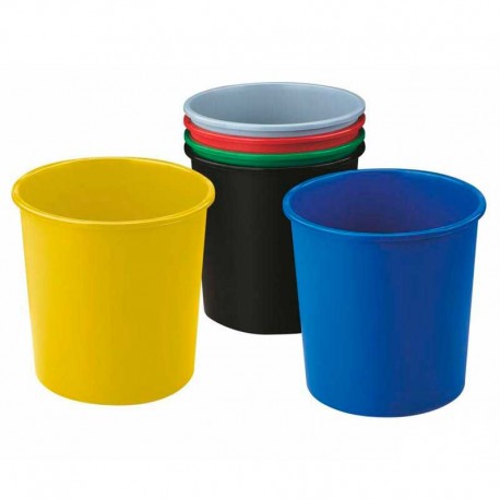 Papeleras colores plástico
