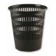 Papelera plástico negro recyline