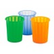 Papeleras colores plástico traslúcido
