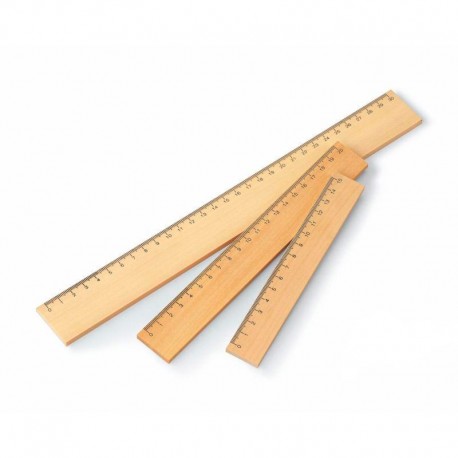 Reglas madera sin barniz