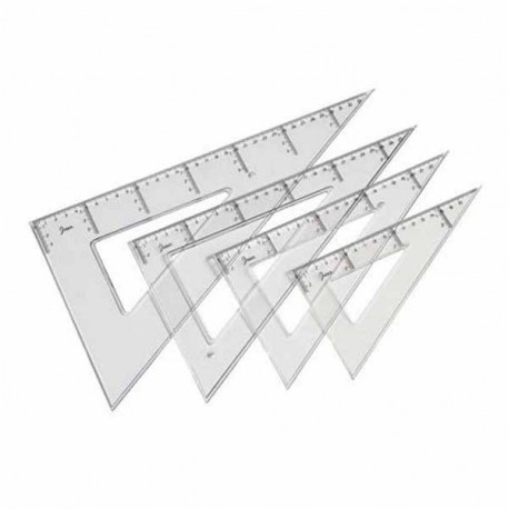 Cartabones plástico escolares 60º