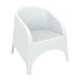 Sillón apilable plástico blanco