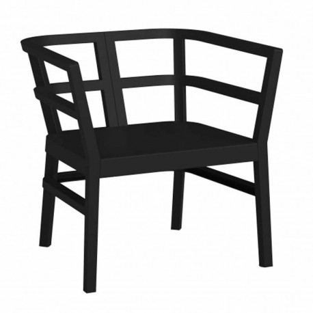 Sillón fibra vidrio negro con PP