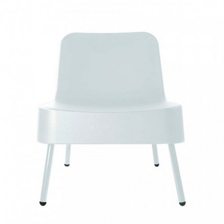 Sillón individual polietileno blanco