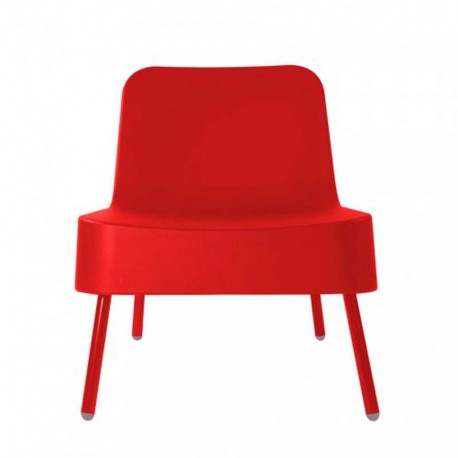 Sillón individual polietileno rojo