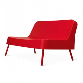 Sillón sofá polietileno rojo