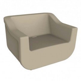 Sillón individual polietileno arena