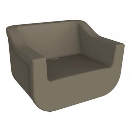 Sillón individual polietileno chocolate