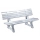 Banco clásico blanco asiento/respaldo
