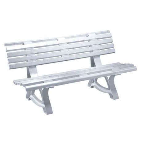 Banco clásico blanco asiento/respaldo