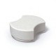 Banco doble fibra de vidrio blanco
