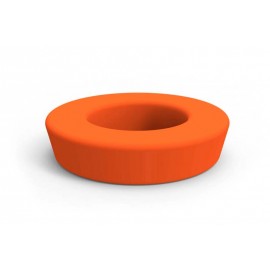 Banco redondo polietileno naranja