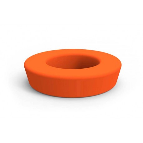 Banco redondo polietileno naranja
