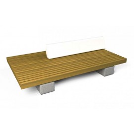 Banco doble madera opción luz