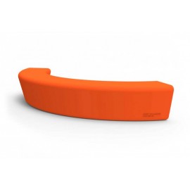 Banco semicircular polietileno naranja
