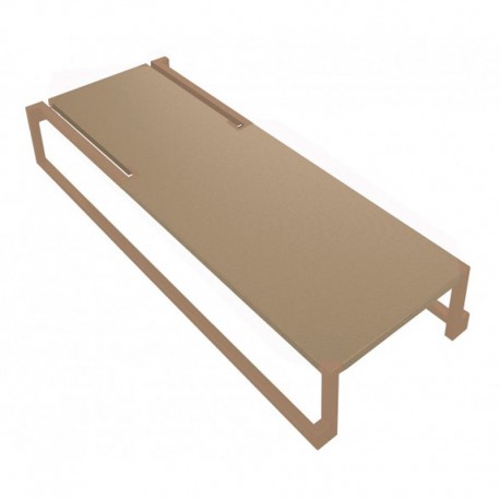 Tumbona plana apilable arena