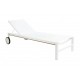 Tumbona blanca aluminio 5 posiciones