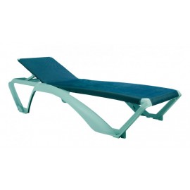 Tumbona apilable 4 posiciones jeans