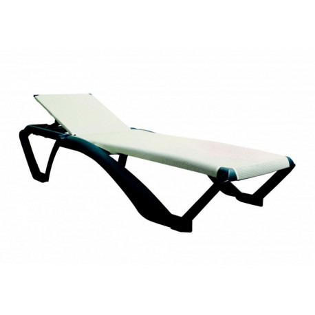 Tumbona apilable 4 posiciones